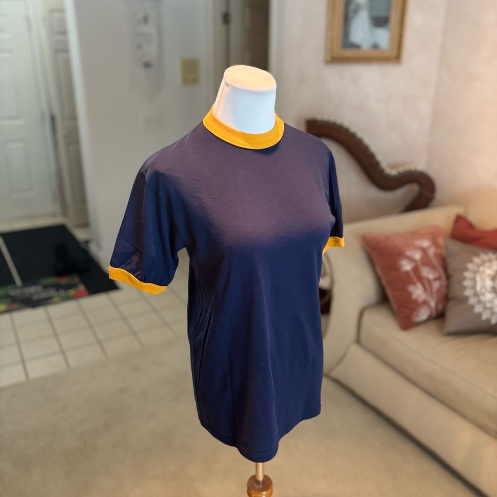 Navy + Yellow Tee Augusta Sportswear